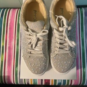 Betsey Johnson Women's Sparkling Sneakers - Silver